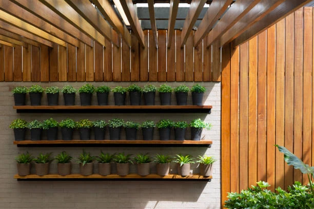 Jardim suspenso vertical em São Paulo